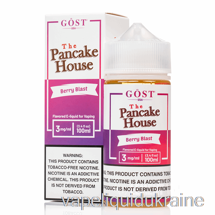 Vape Liquid Ukraine Berry Blast - The Pancake House - GOST Vapor - 100mL 6mg